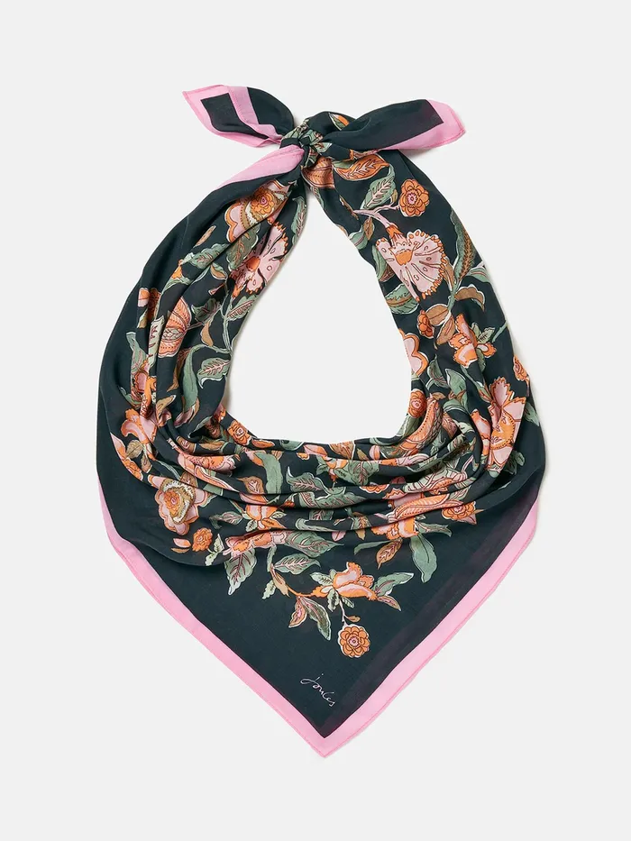 Joules Middleton 8211 Grey Printed Scarf Women Scarves