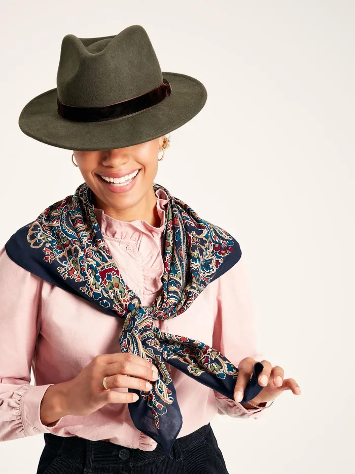 Joules Middleton 8211 Navy Printed Scarf Women Scarves
