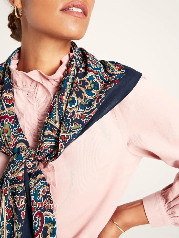 Joules Middleton 8211 Navy Printed Scarf Women Scarves