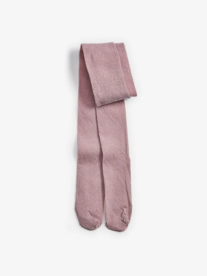 Joules Next Pink Sparkle Tights Girls Socks