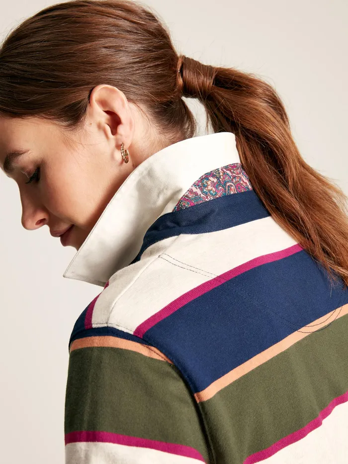 Joules Sammie 8211 Green Rugby Shirt Women Tops