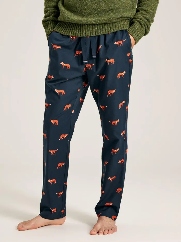 Joules The Dozer 8211 Navy Blue Printed Pyjamas Bottoms Men Nightwear