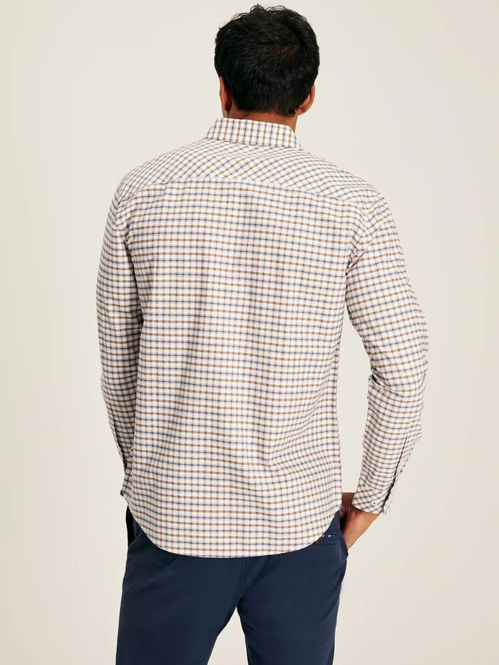 Joules Welford 8211 BlueBrown Classic Fit Shirt Men Shirts