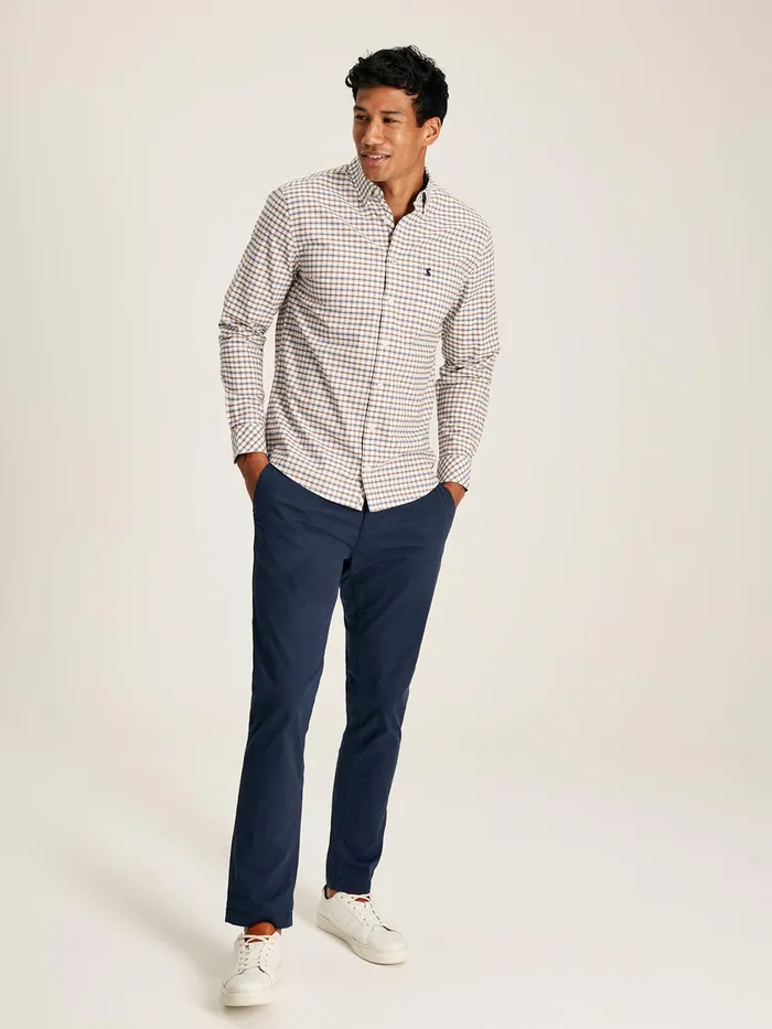 Joules Welford 8211 BlueBrown Classic Fit Shirt Men Shirts