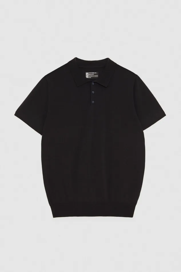 Knitwear Men Patrizia Pepe ShortSleeved Polo Shirt Royal Navy