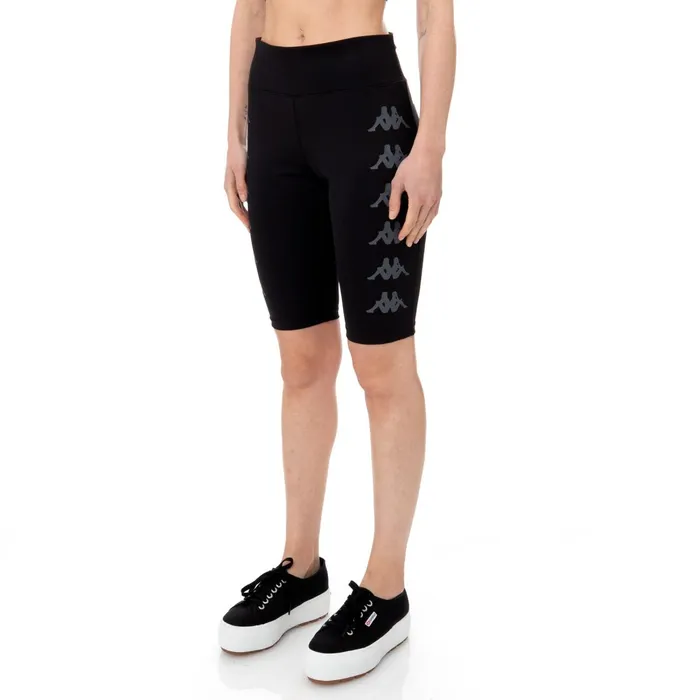 Kombat Curapi Active Shorts 8211 Black Black Kappa Womens Shorts Near Me