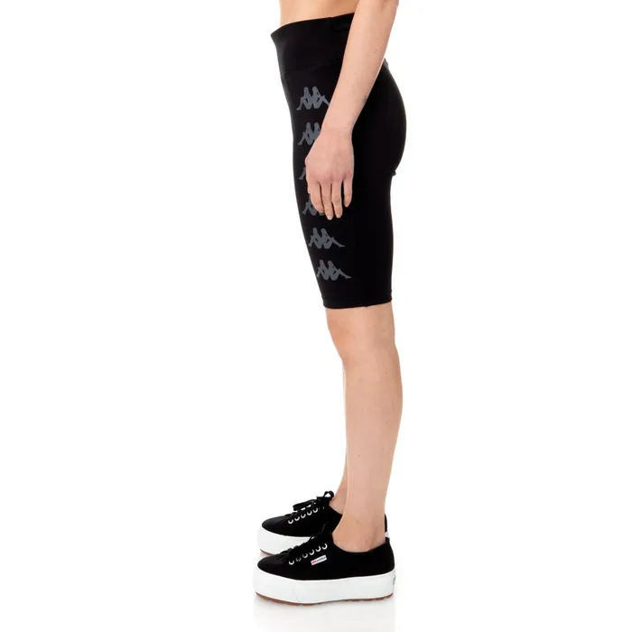 Kombat Curapi Active Shorts 8211 Black Black Kappa Womens Shorts Near Me