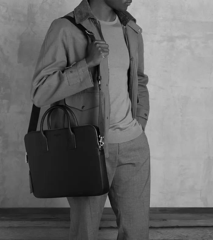 Le Tanneur Briefcases WomenMen 15034 Briefcase In Signature T Leather Black