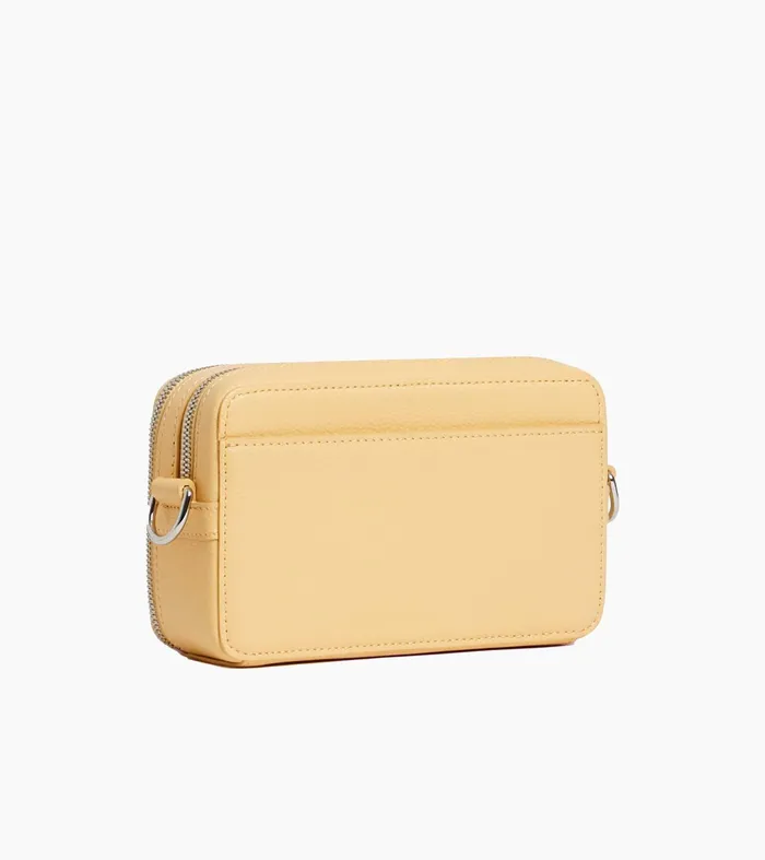 Le Tanneur Crossbody Bags Men Small 2Compartment Shoulder Bag In Grained Leather Aurora Yellow