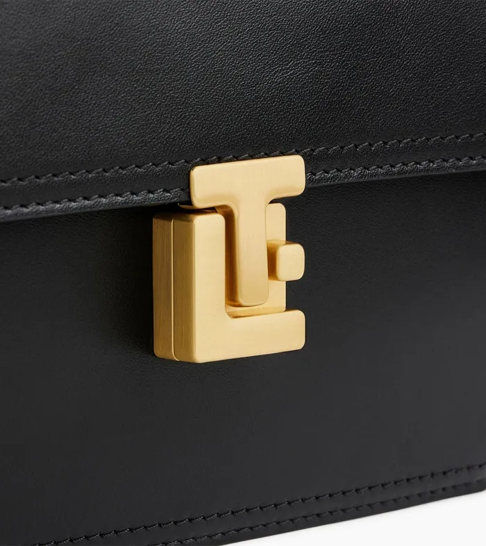 Le Tanneur Crossbody Bags Women Medium Crossbody Bag In Smooth Leather Black