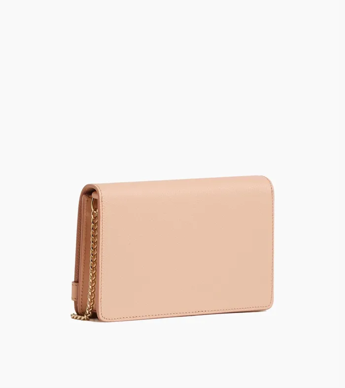 Le Tanneur Crossbody Bags Women Small Bag With Crossbody Strap In Signature T Leather Powder Pink