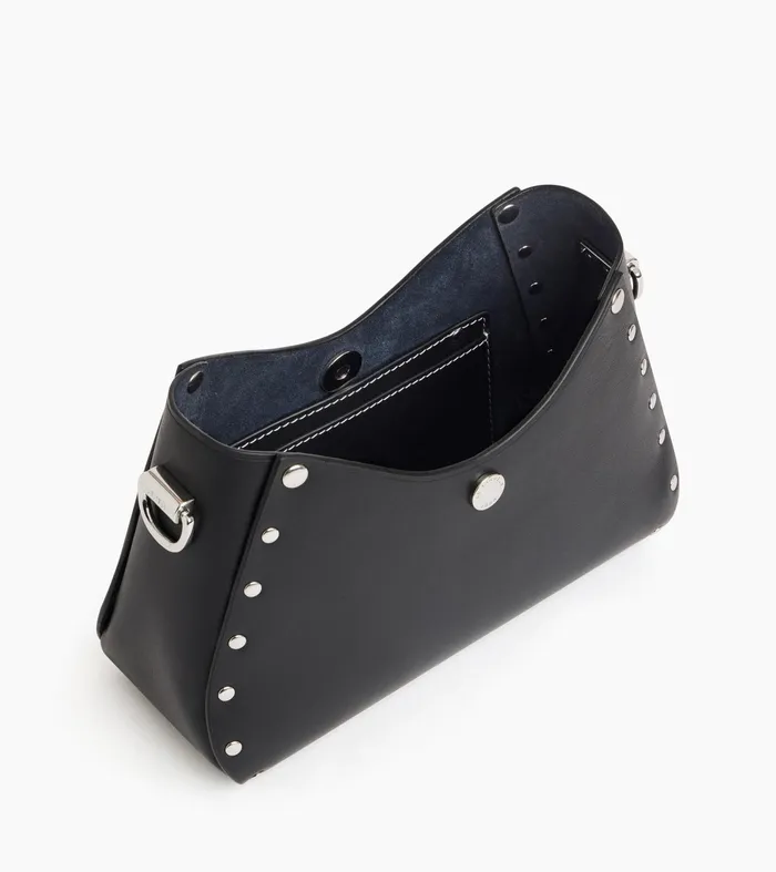 Le Tanneur Crossbody Bags Women Small Baguette Bag In Smooth Leather Black