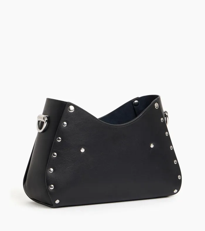 Le Tanneur Crossbody Bags Women Small Baguette Bag In Smooth Leather Black