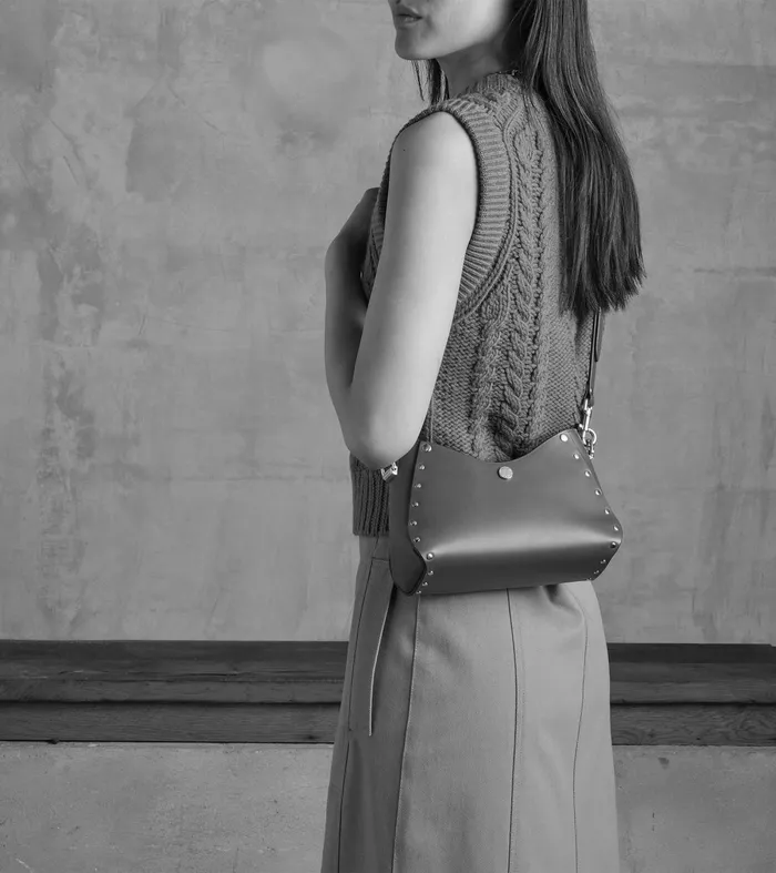 Le Tanneur Crossbody Bags Women Small Baguette Bag In Smooth Leather Black