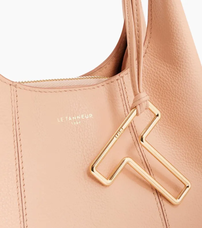 Le Tanneur Crossbody Bags Women Small Handbag In Grained Leather Powder Pink