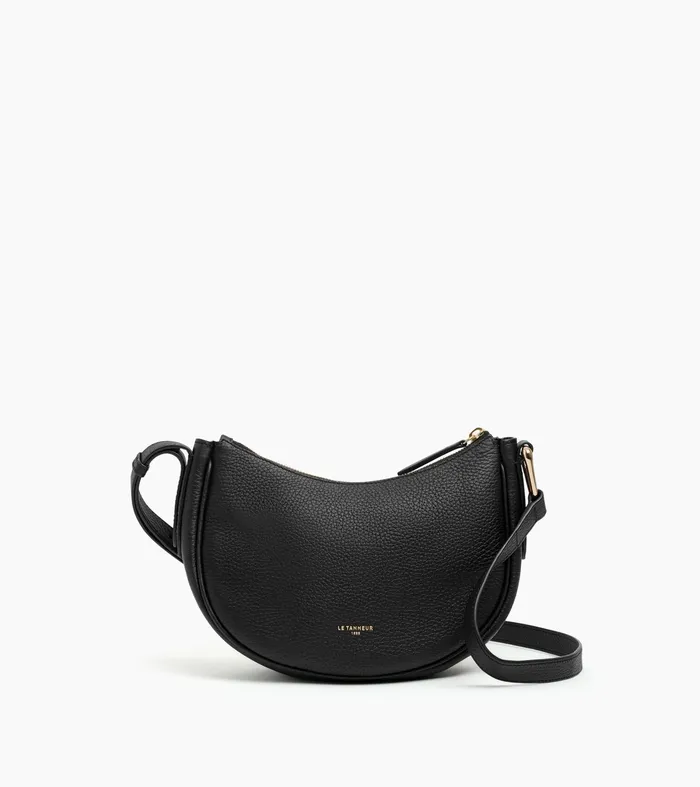 Le Tanneur Crossbody Bags Women Small Shoulder Bag In Grained Leather Black