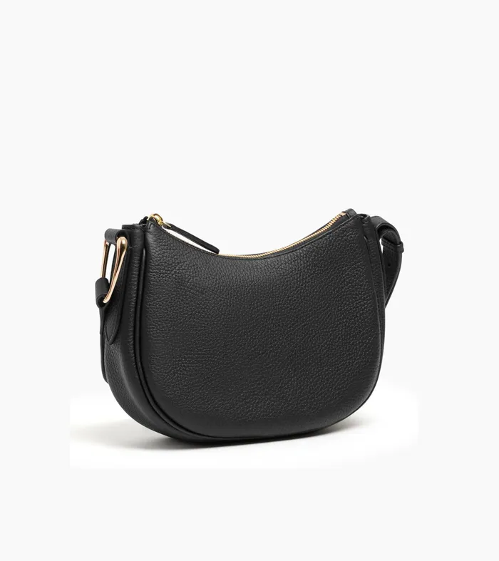 Le Tanneur Crossbody Bags Women Small Shoulder Bag In Grained Leather Black