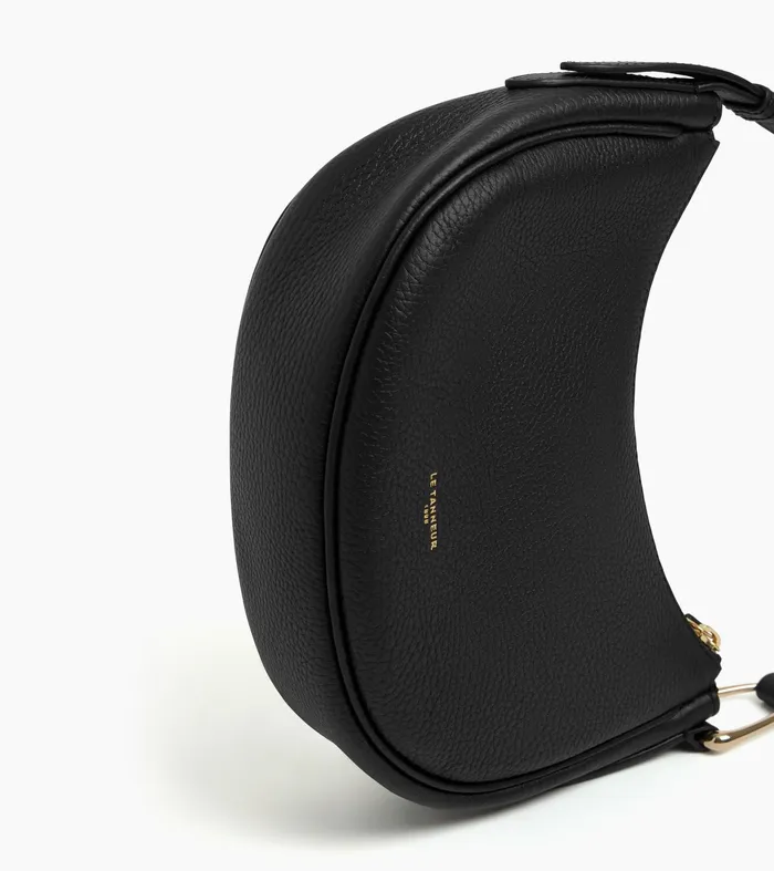 Le Tanneur Crossbody Bags Women Small Shoulder Bag In Grained Leather Black