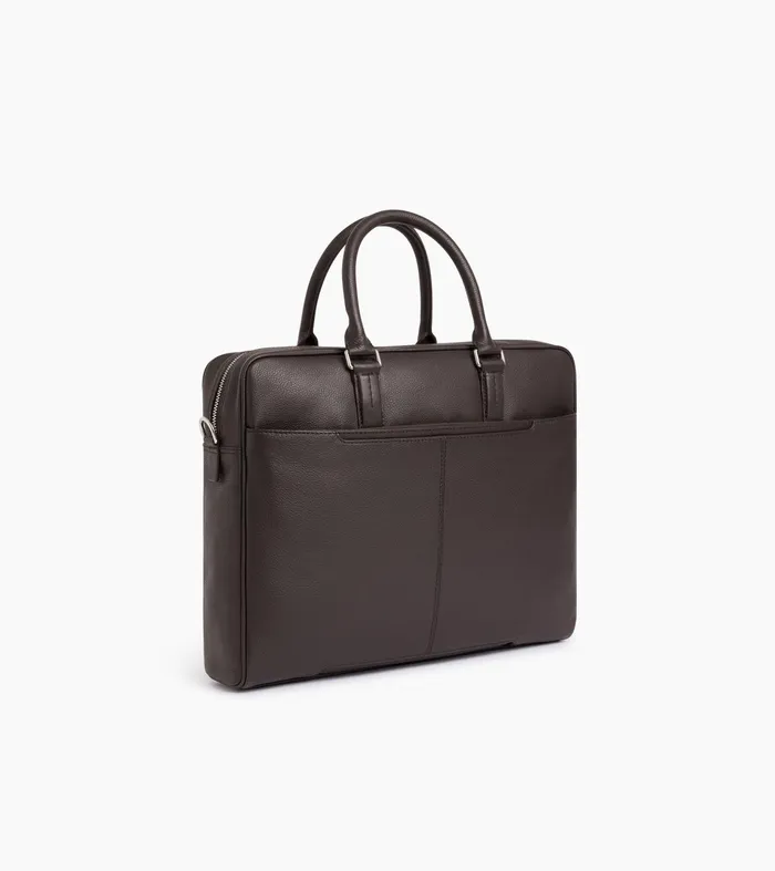Le Tanneur Document Holders and Briefcases Men 14034 Briefcase In Grained Leather Coffee Brown