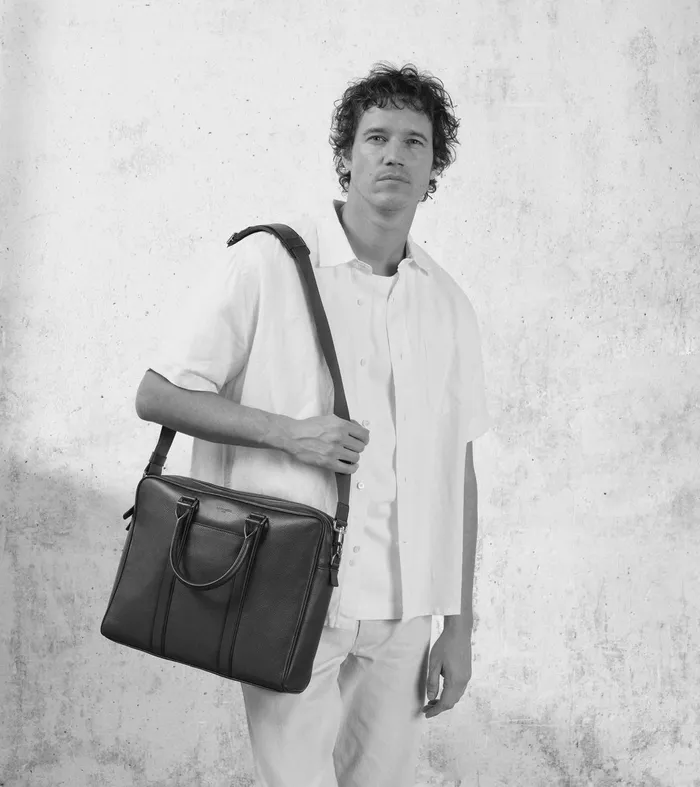 Le Tanneur Document Holders and Briefcases Men 14034 Briefcase In Grained Leather Coffee Brown