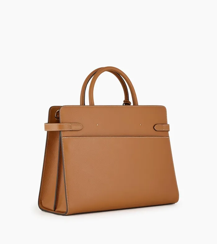 Le Tanneur Handbags Women Large Handbag In Grained Leather Brown Tan