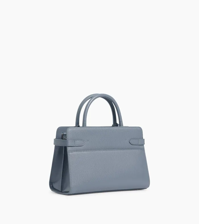 Le Tanneur Handbags Women MediumSized Handbag In Signature T Leather Clay Blue