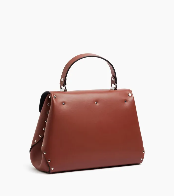 Le Tanneur Handbags Women MediumSized Handbag In Smooth Leather Mahogany Brown