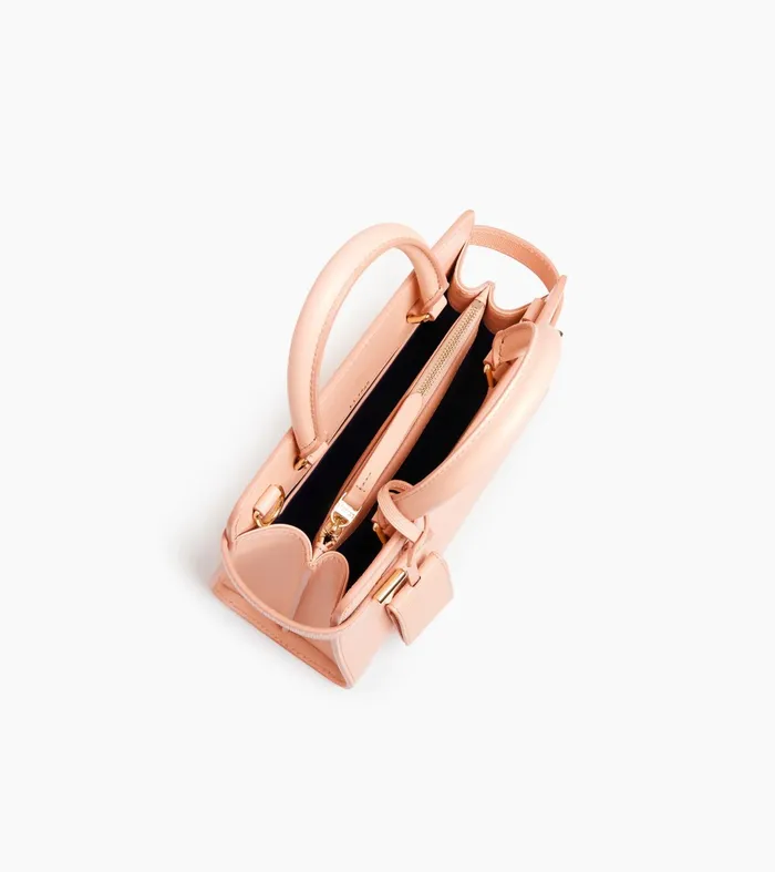 Le Tanneur Handbags Women Small Handbag In Signature T Leather Powder Pink