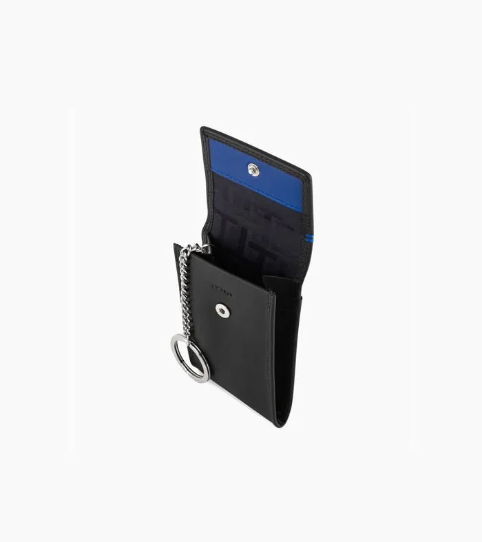 Le Tanneur Keyrings Men Flap Key Case In Smooth Leather Black