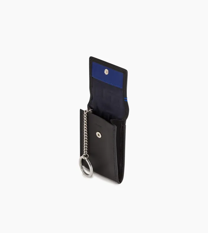 Le Tanneur Keyrings Men Flap Key Case In Smooth Leather Black