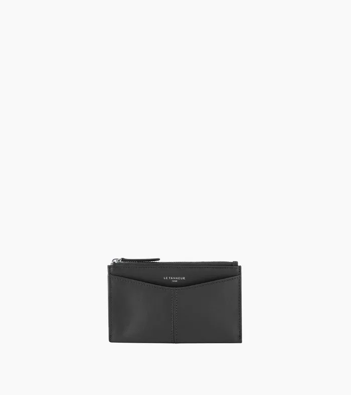Le Tanneur Keyrings WomenMen Zipped Key Case In Smooth Leather Black