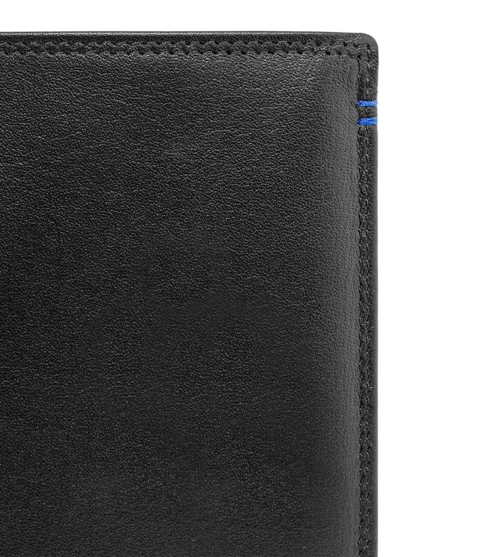 Le Tanneur Wallets Men Large Wallet With Zipped Pocket And 2 Shutters In Smooth Leather Black