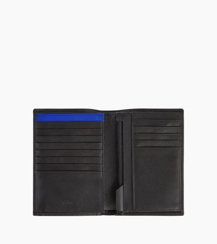 Le Tanneur Wallets Men Large Wallet With Zipped Pocket And 2 Shutters In Smooth Leather Black