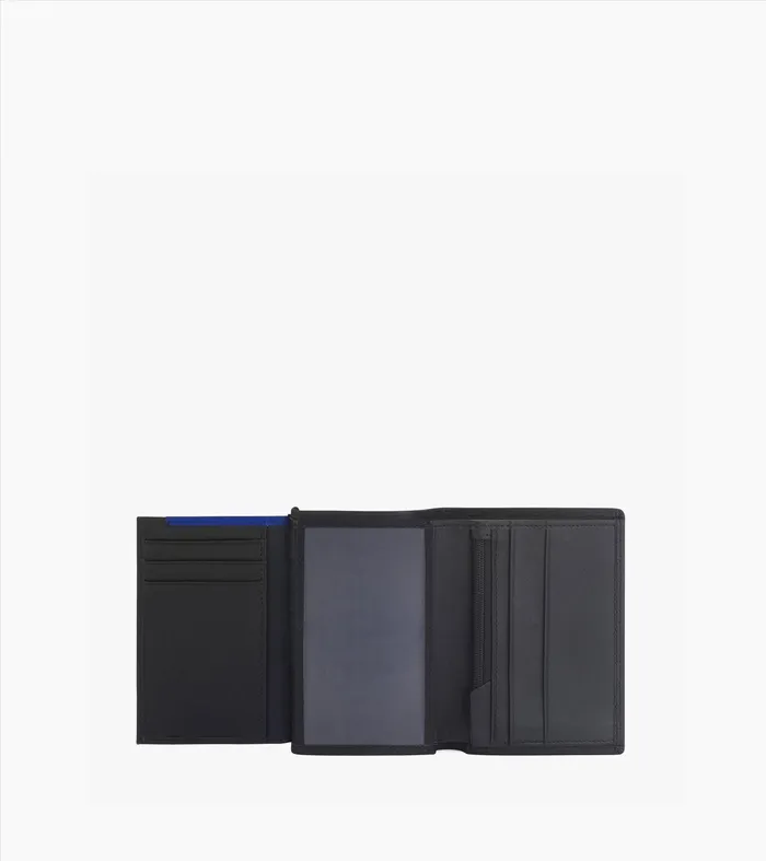 Le Tanneur Wallets Men Small Wallet With Zipped Pocket And 2 Shutters In Smooth Leather Black