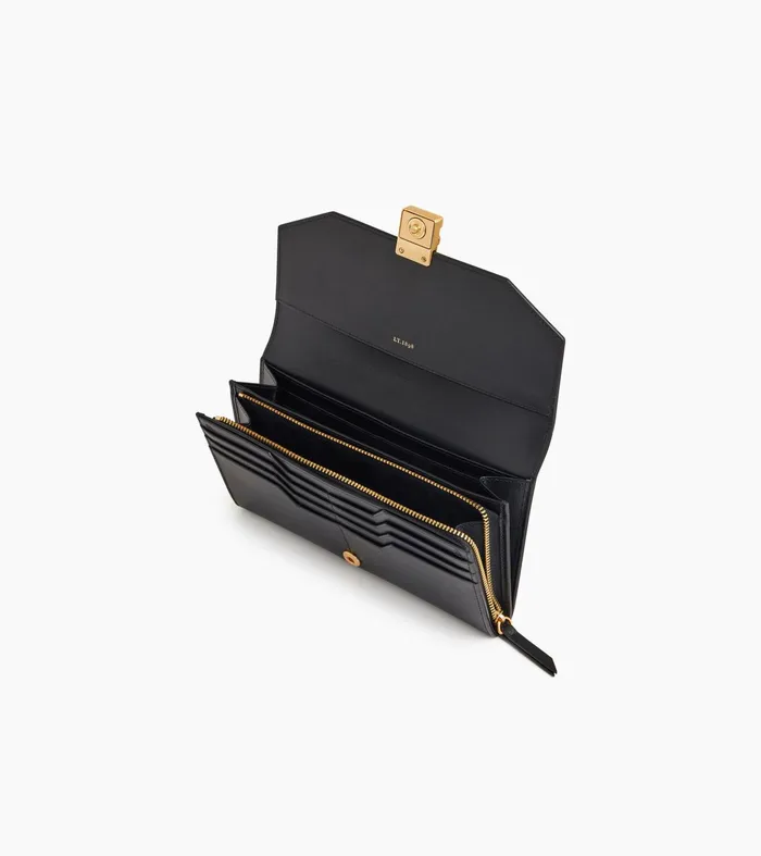 Le Tanneur Wallets Women Large Wallet In Smooth Leather Black