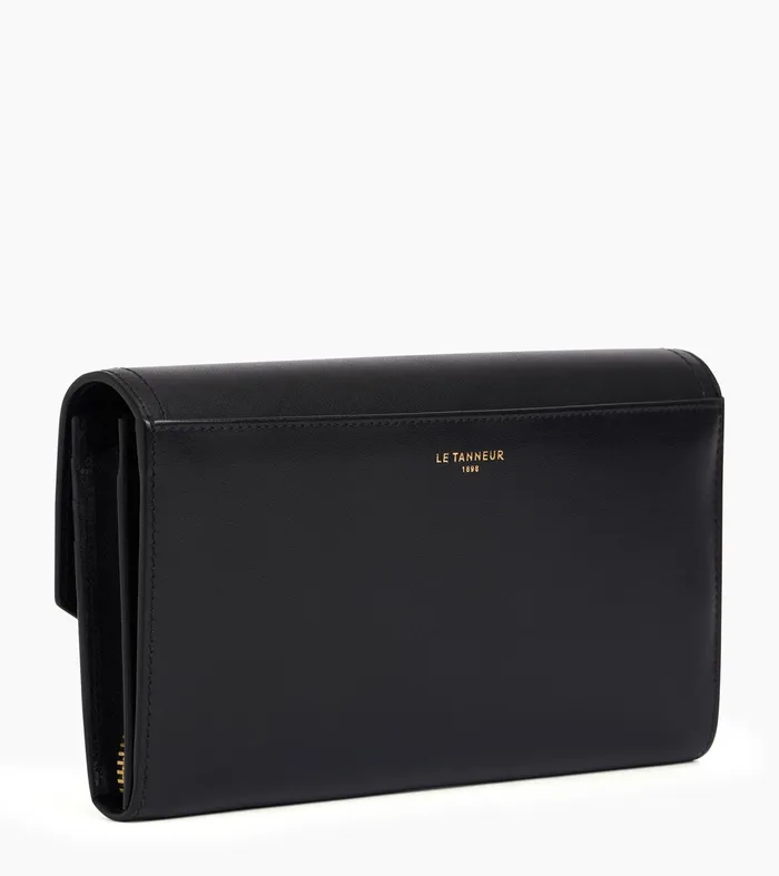 Le Tanneur Wallets Women Large Wallet In Smooth Leather Black