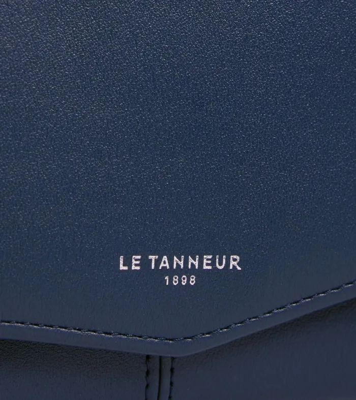 Le Tanneur Wallets Women Large Zipped Wallet In Smooth Leather Twilight Blue