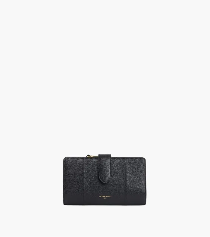 Le Tanneur Wallets Women Wallet 4Fold In Grained Leather Black