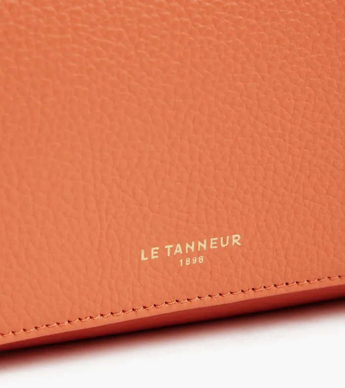 Le Tanneur Wallets Women Wallet In Grained Leather Orange Ocher
