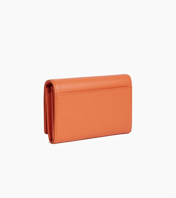 Le Tanneur Wallets Women Wallet In Grained Leather Orange Ocher