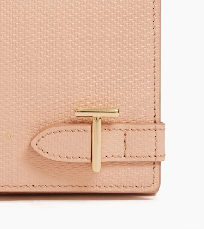 Le Tanneur Wallets Women Wallet In Signature T Leather Powder Pink