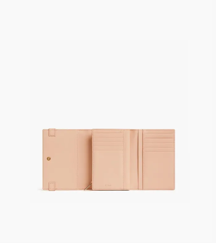 Le Tanneur Wallets Women Wallet In Signature T Leather Powder Pink