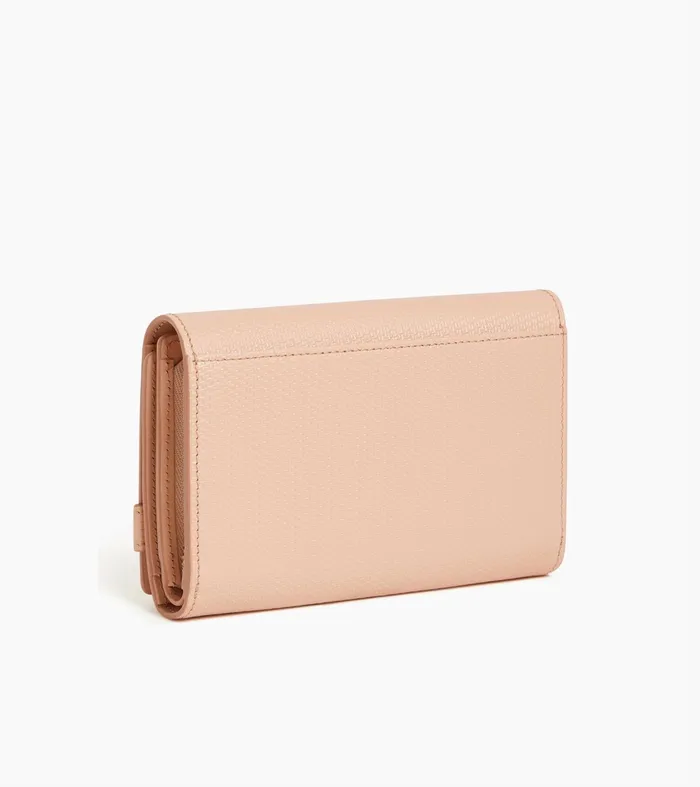Le Tanneur Wallets Women Wallet In Signature T Leather Powder Pink