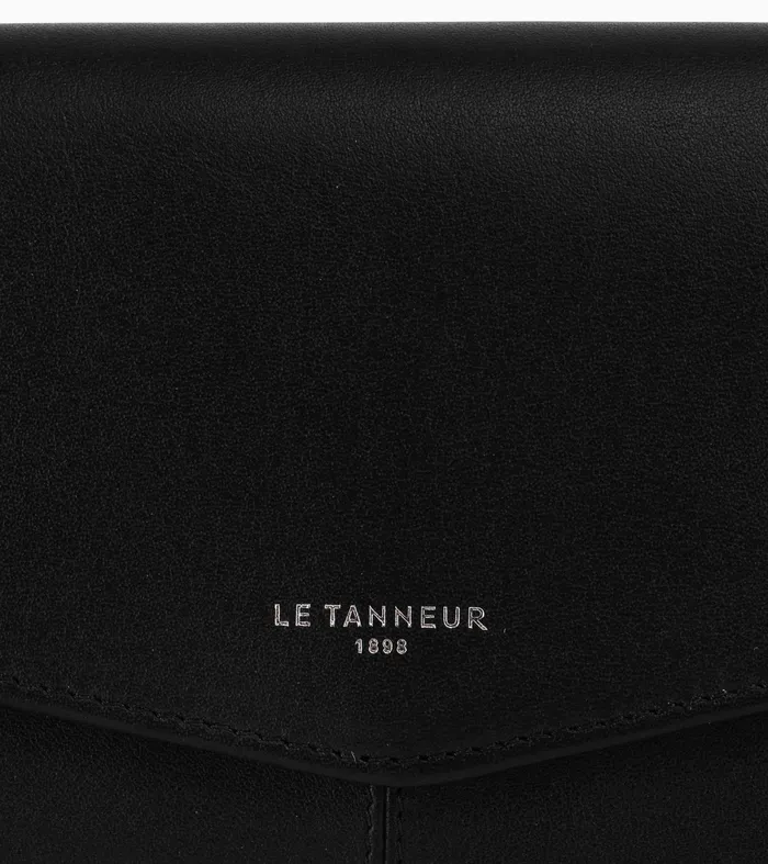 Le Tanneur Wallets Women Zipped Travel Companion In Smooth Leather Black