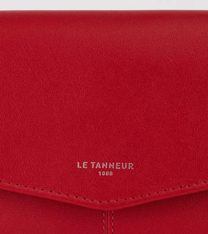 Le Tanneur Wallets Women Zipped Travel Companion In Smooth Leather Garnet Red