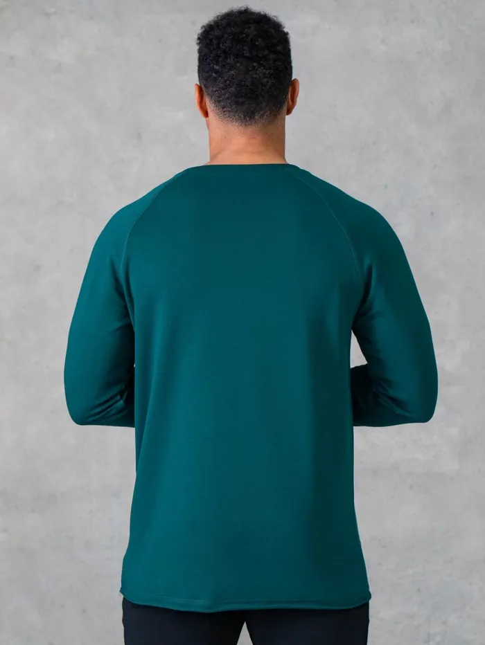 Legacy Crewneck 8211 Emerald Men Ryderwear Sweaters and Hoodies