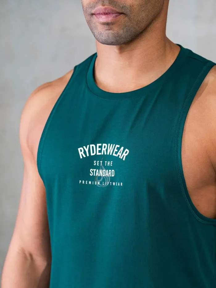 Legacy Drop Armhole Tank 8211 Emerald Men Ryderwear Tops