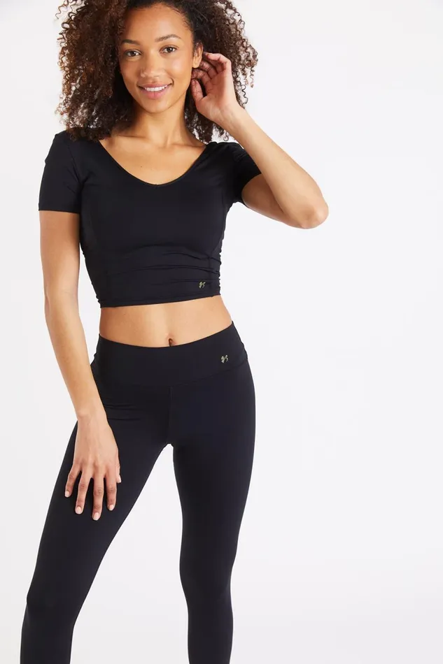Legging Black 8211 EAGLE WELLNESS Black Women Banana Moon Leggings and Pants