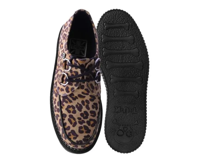 Leopard Fabric Classic Stratocreeper Men TUK Shoes Vegan Leopard Fabric Classic Stratocreeper Men TUK Shoes Vegan