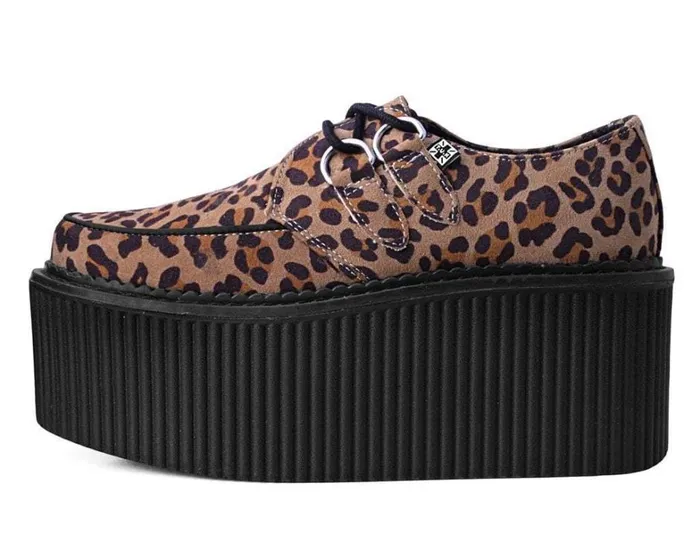 Leopard Fabric Classic Stratocreeper Men TUK Shoes Vegan Leopard Fabric Classic Stratocreeper Men TUK Shoes Vegan